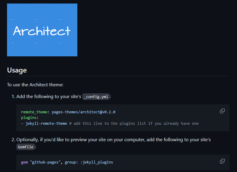 Architect Repo