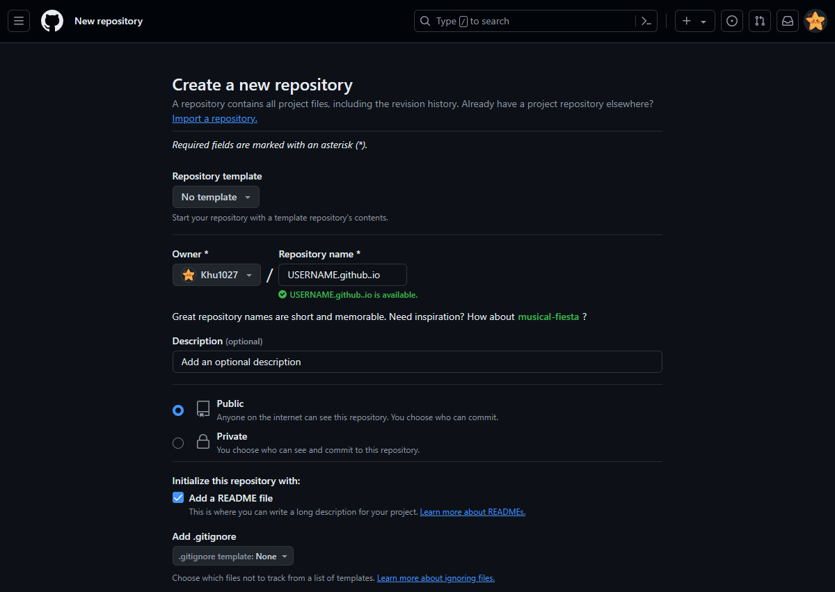 Create a Repository
